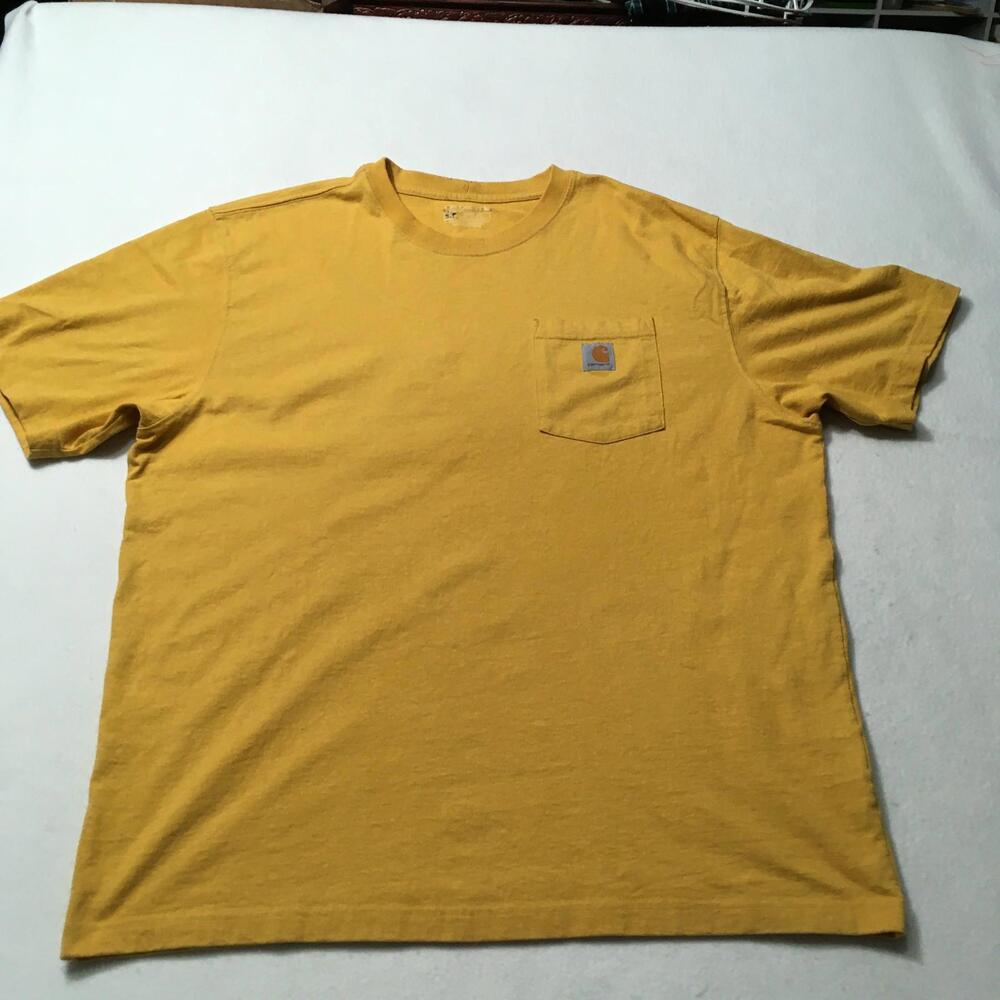Carhartt  Loose Fit Workwear Pocket T-Shirt Men’s EXTRA Large Yellow Cotton XL